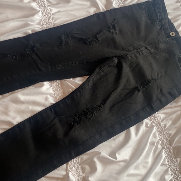 NGVT Navishape black ripped jeans LIKE NEW - Picture 5 of 8